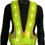 JARV-32LED01-06(YY) LED Reflective Vest - Image 4