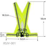 JA-RSJV01 Reflective Elastic Vest - Image 7